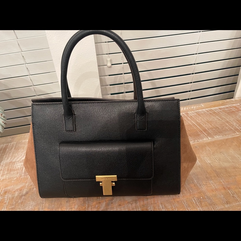 Tory Burch Leather and Suede Bag